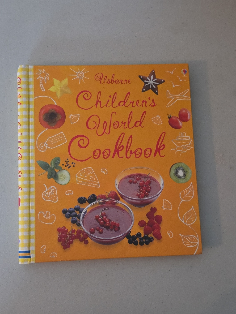 Usborne Children's World Cookbook - Orange Cover